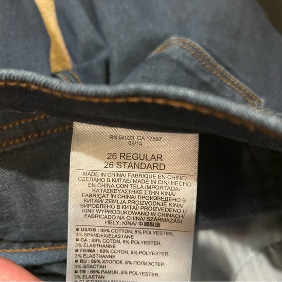 Banana Republic Dark Wash Skinny Ankle Marin Jeans. Size 26 - Picture 5 of 8